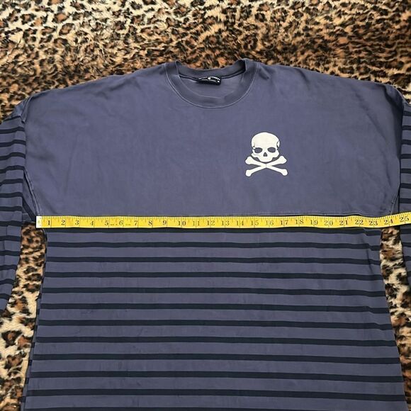 Spirit Jersey Soul Cycle London Blue Stripes Cross Bones Shirt - Picture 5 of 10